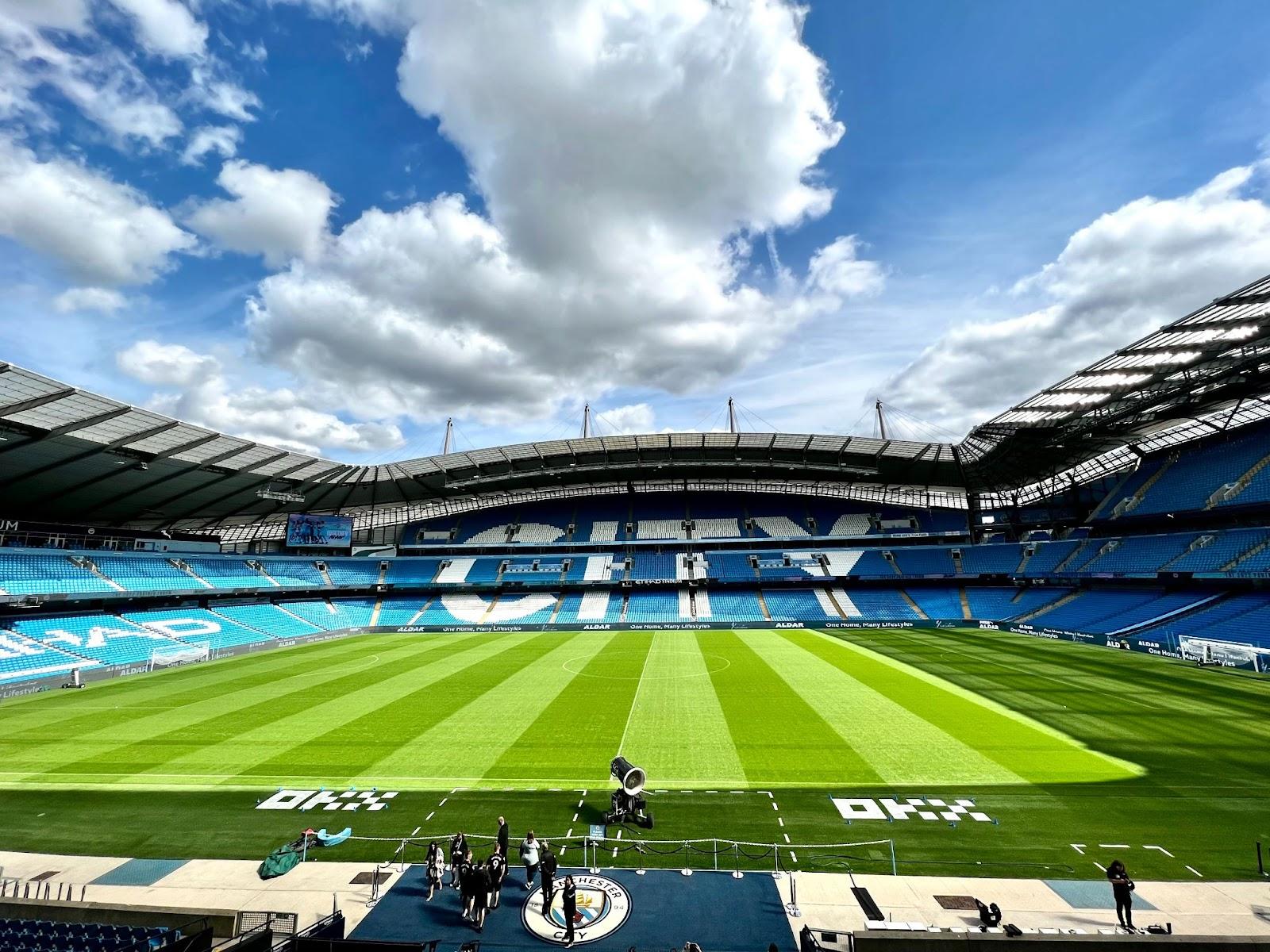 Stade de football Etihad Stadium à Manchester