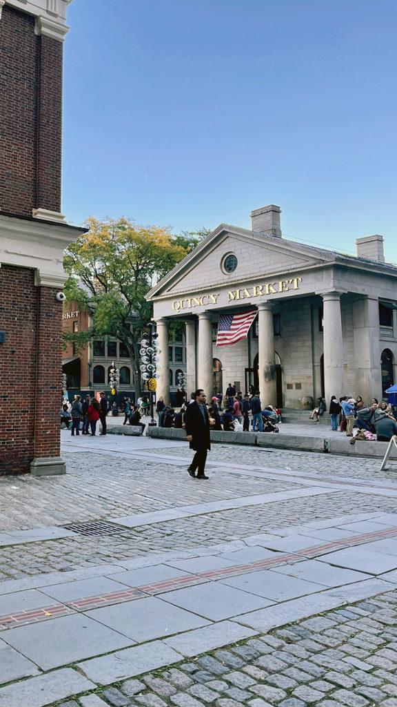 Extérieur du Quincy Market à Boston