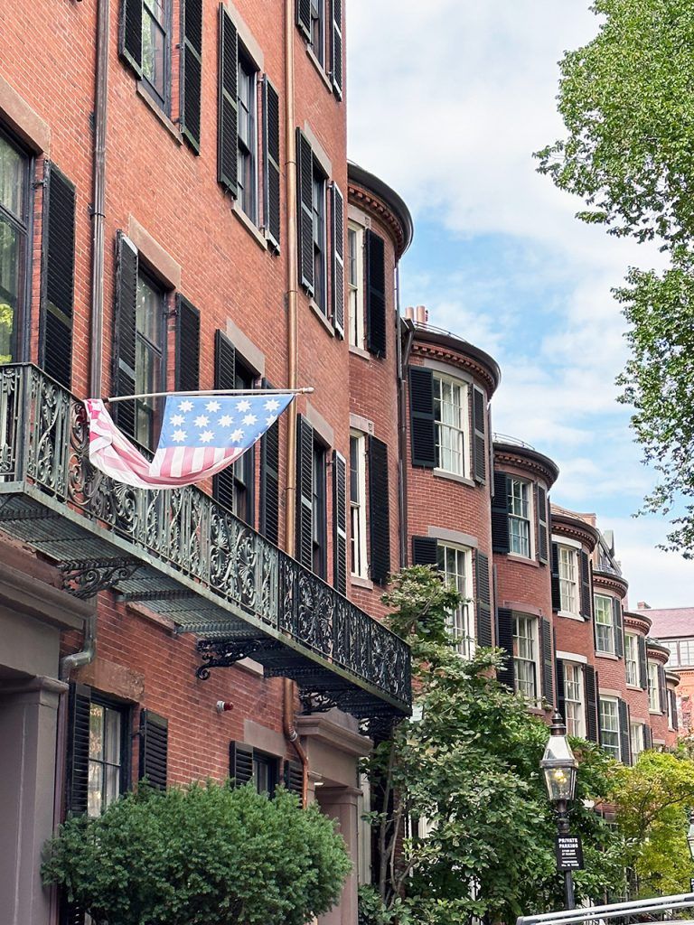 Maisons dans le quartier de Beacon Hill à Boston