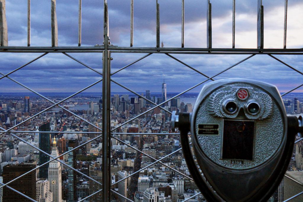 Vue depuis l'Empire State Building à New York