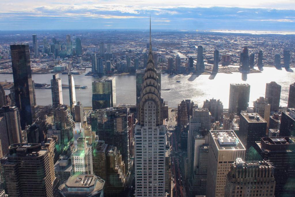 Chrysler Building depuis le Summit à New York