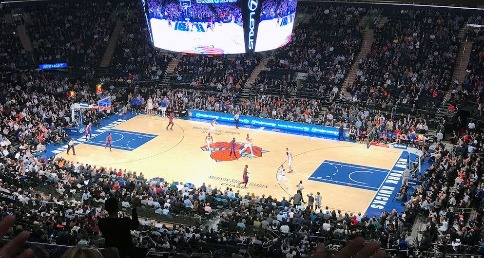 Match de basket des Knicks à New York